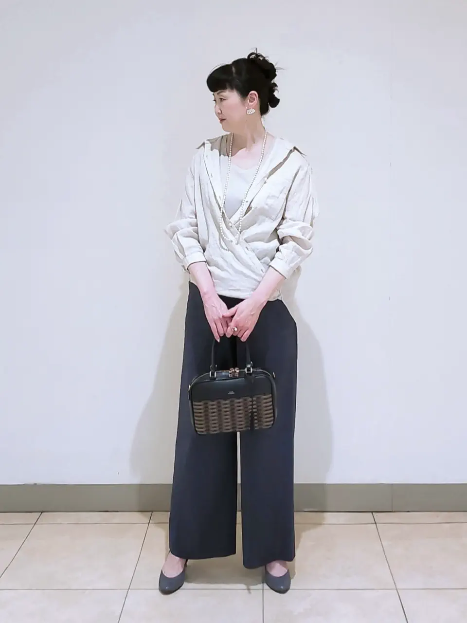 J.PRESS LADIES L スタッフ コーディネート画像