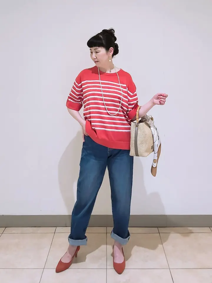 J.PRESS LADIES L スタッフ コーディネート画像