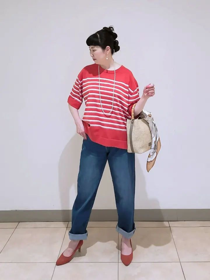 J.PRESS LADIES L スタッフ コーディネート画像