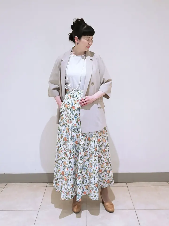 J.PRESS LADIES L スタッフ コーディネート画像