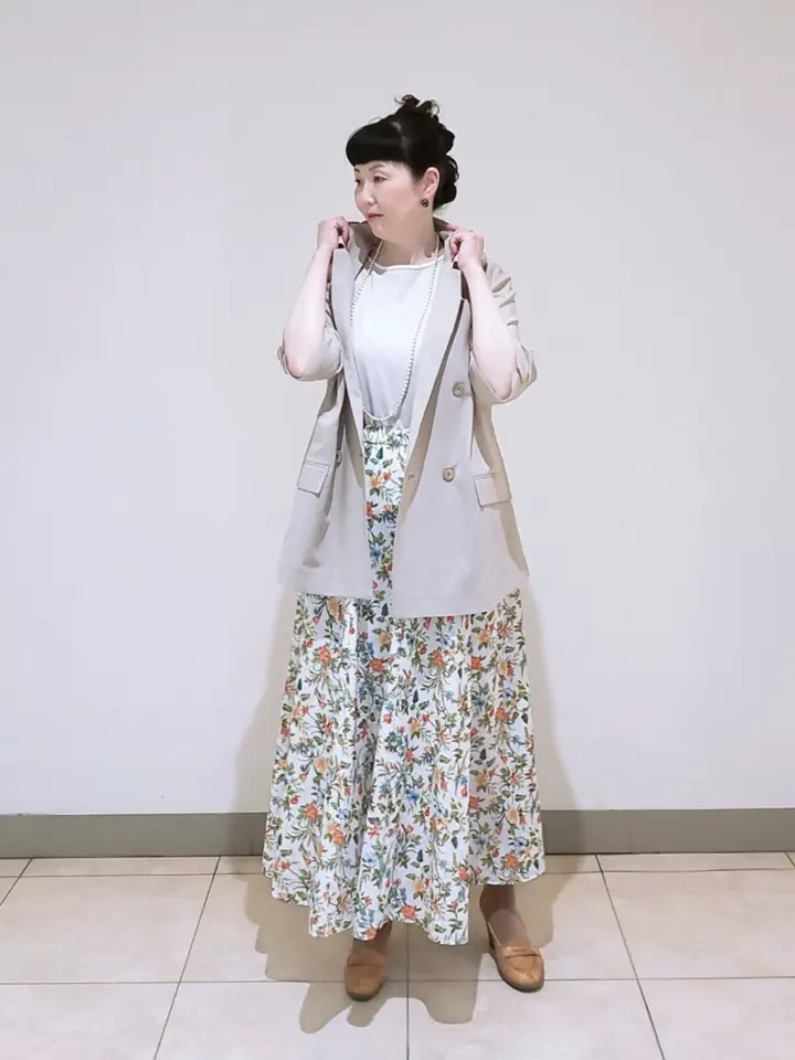 J.PRESS LADIES L スタッフ コーディネート画像