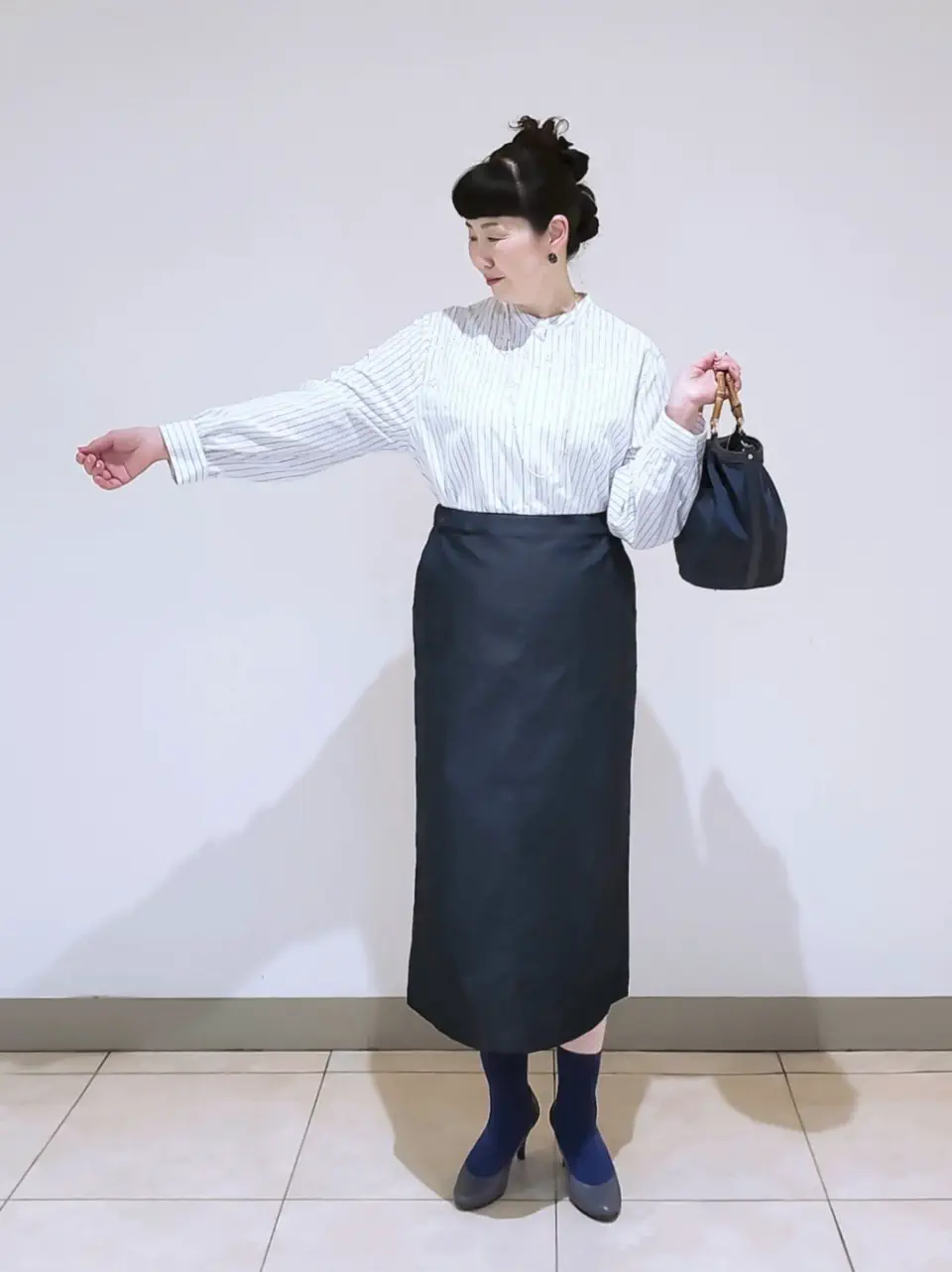 J.PRESS LADIES L スタッフ コーディネート画像