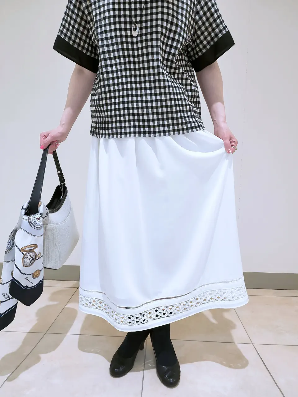 J.PRESS LADIES L スタッフ コーディネート画像