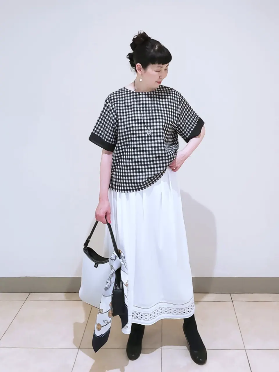 J.PRESS LADIES L スタッフ コーディネート画像