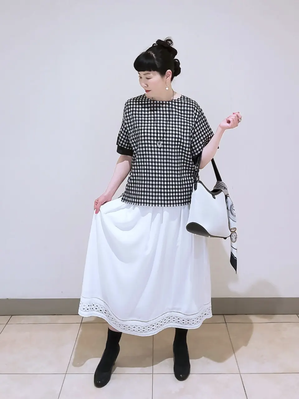 J.PRESS LADIES L スタッフ コーディネート画像