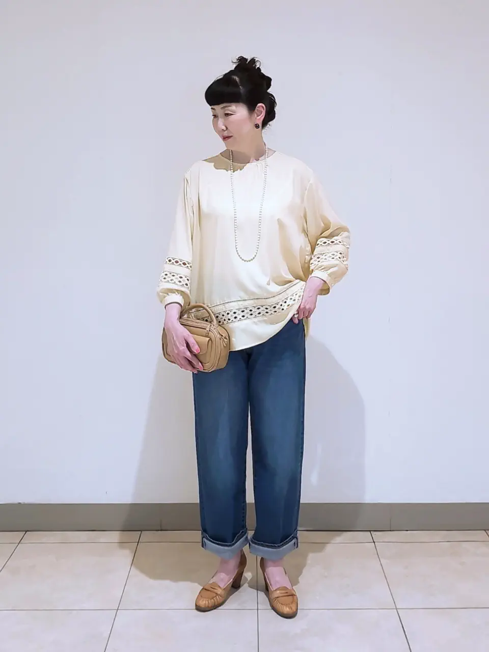J.PRESS LADIES L スタッフ コーディネート画像