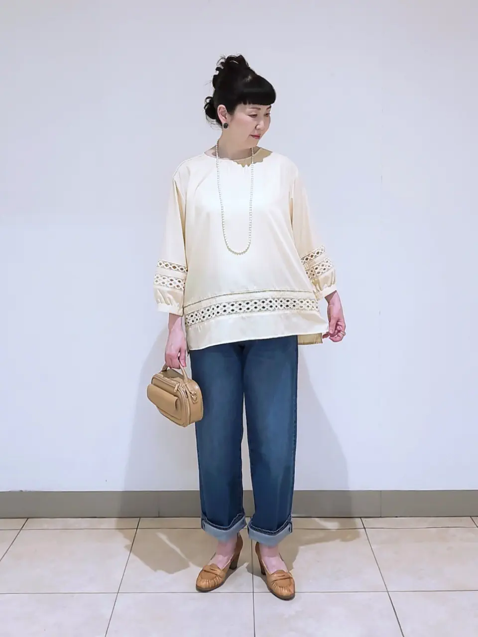 J.PRESS LADIES L スタッフ コーディネート画像