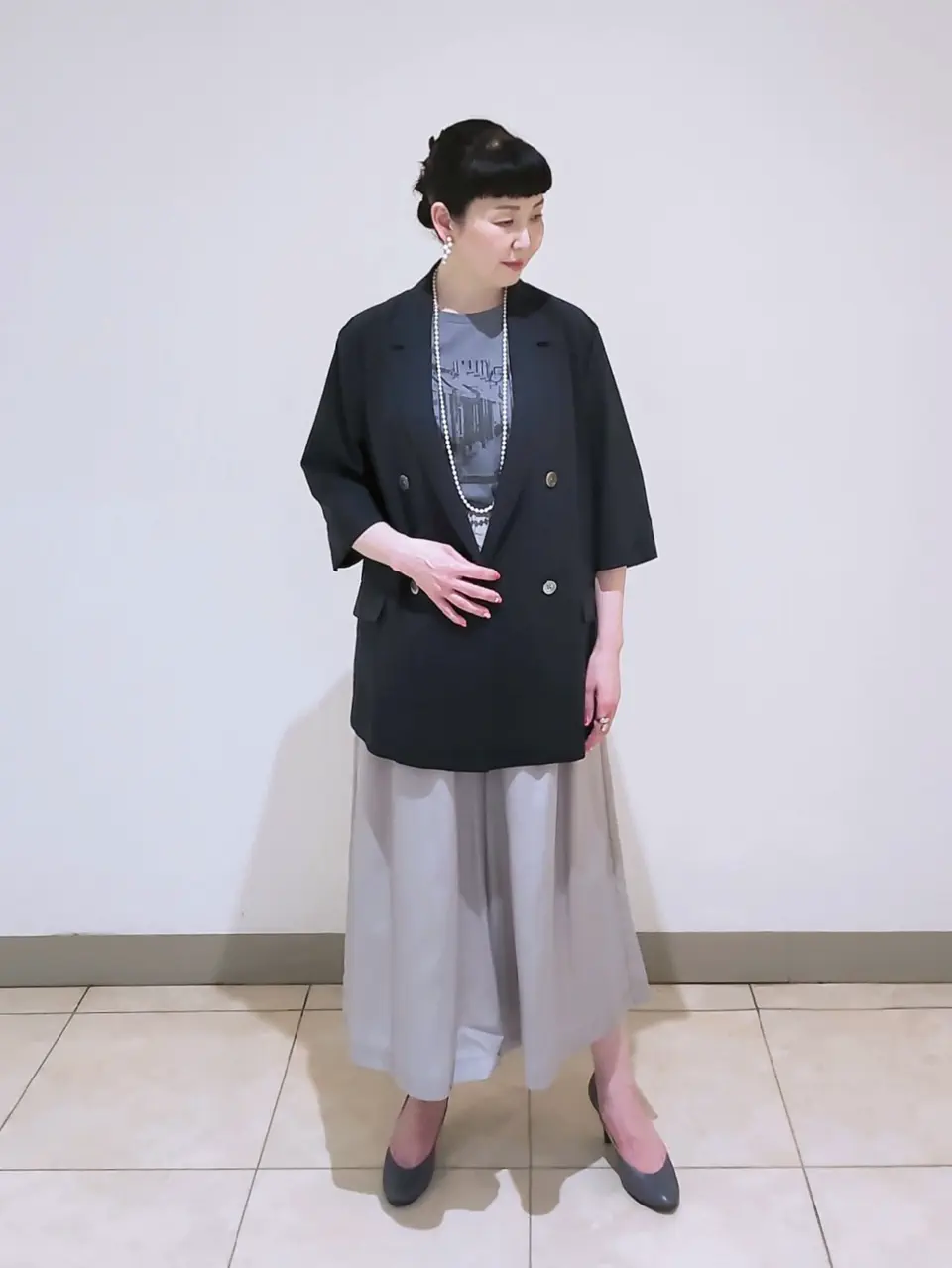 J.PRESS LADIES L スタッフ コーディネート画像