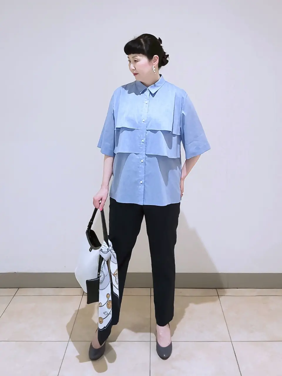 J.PRESS LADIES L スタッフ コーディネート画像