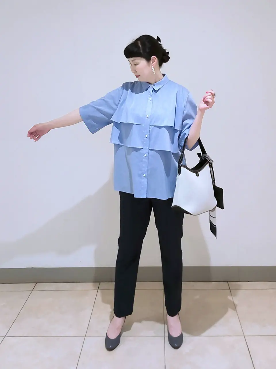 J.PRESS LADIES L スタッフ コーディネート画像