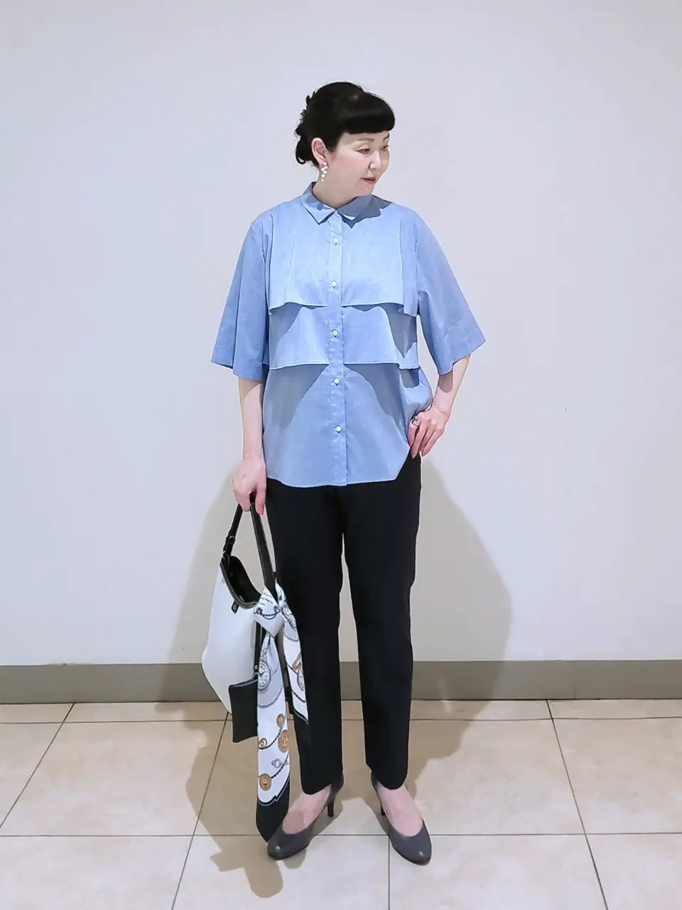 J.PRESS LADIES L スタッフ コーディネート画像