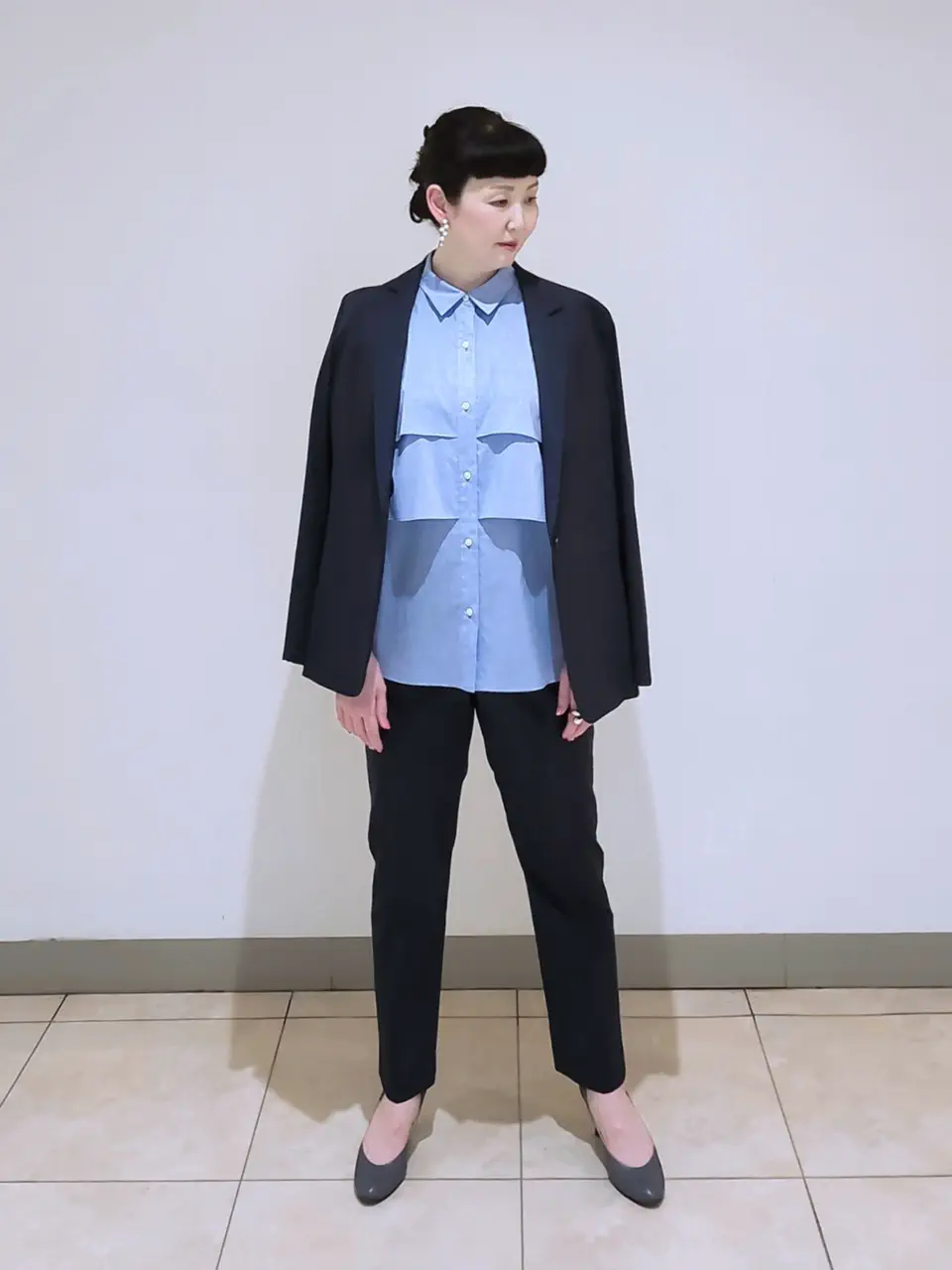 J.PRESS LADIES L スタッフ コーディネート画像