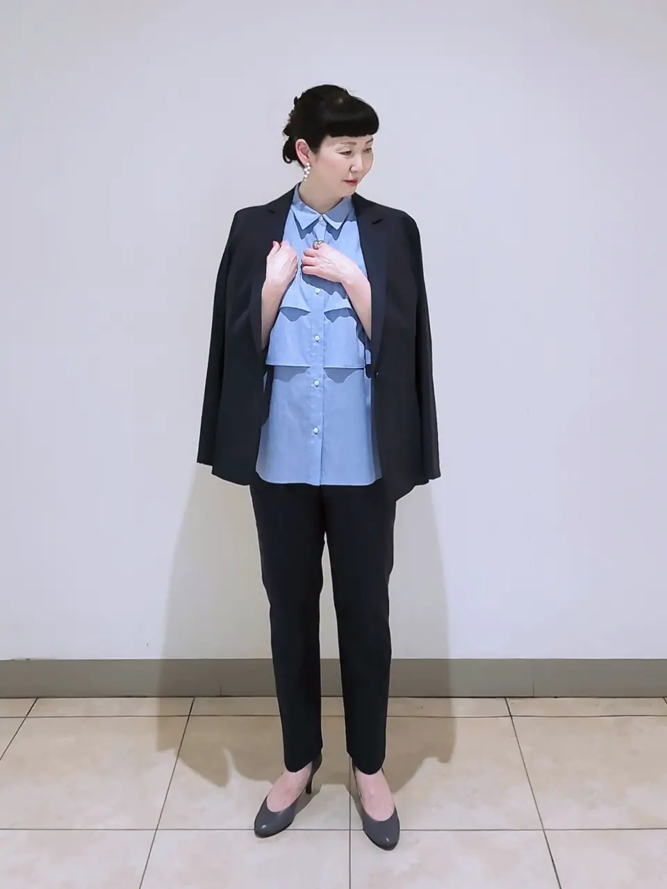 J.PRESS LADIES L スタッフ コーディネート画像