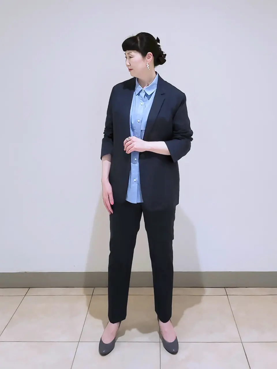 J.PRESS LADIES L スタッフ コーディネート画像