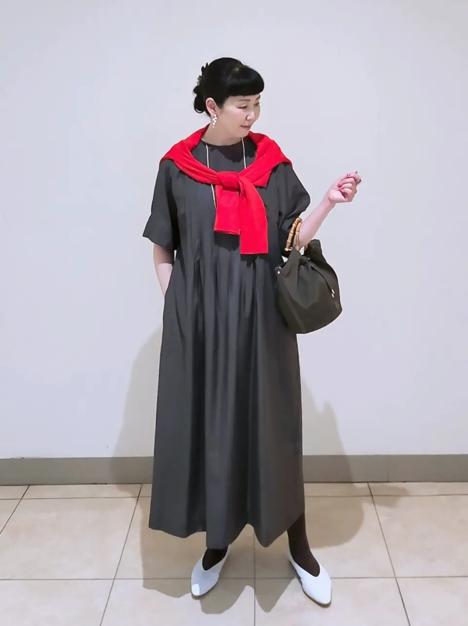 J.PRESS LADIES L スタッフ コーディネート画像