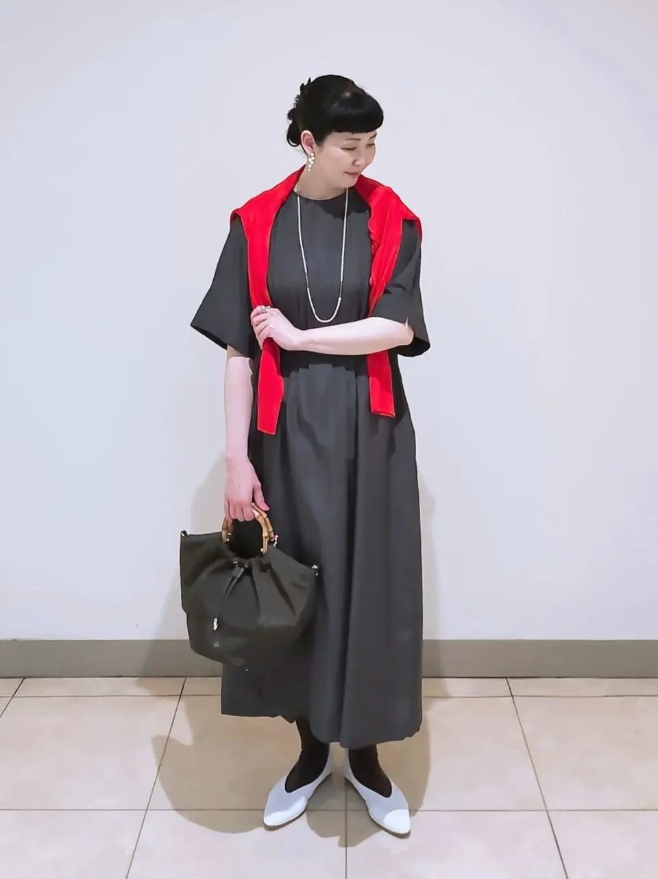 J.PRESS LADIES L スタッフ コーディネート画像
