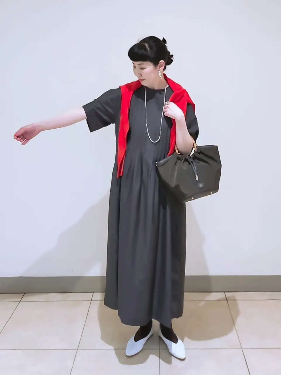J.PRESS LADIES L スタッフ コーディネート画像