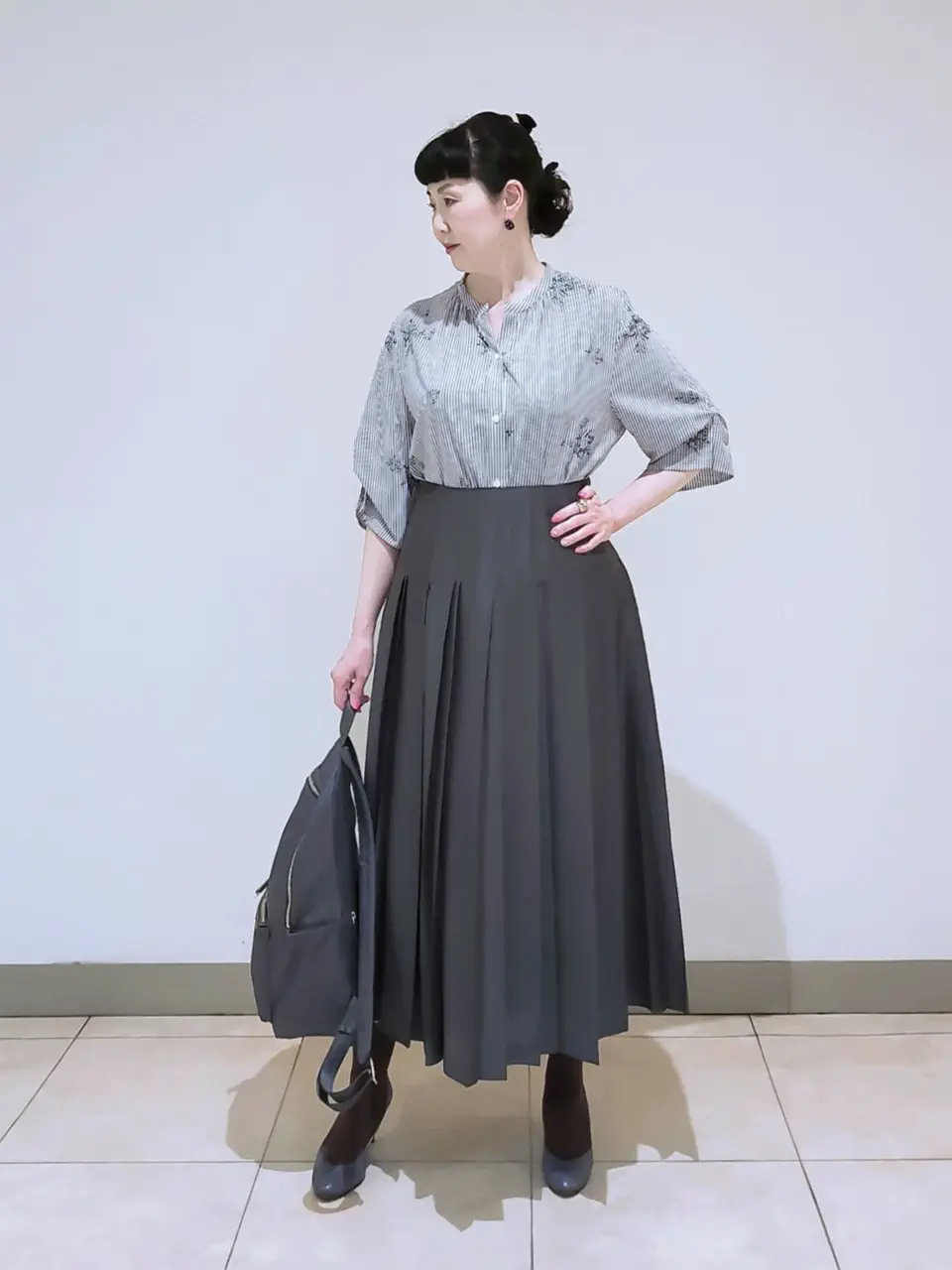 J.PRESS LADIES L スタッフ コーディネート画像