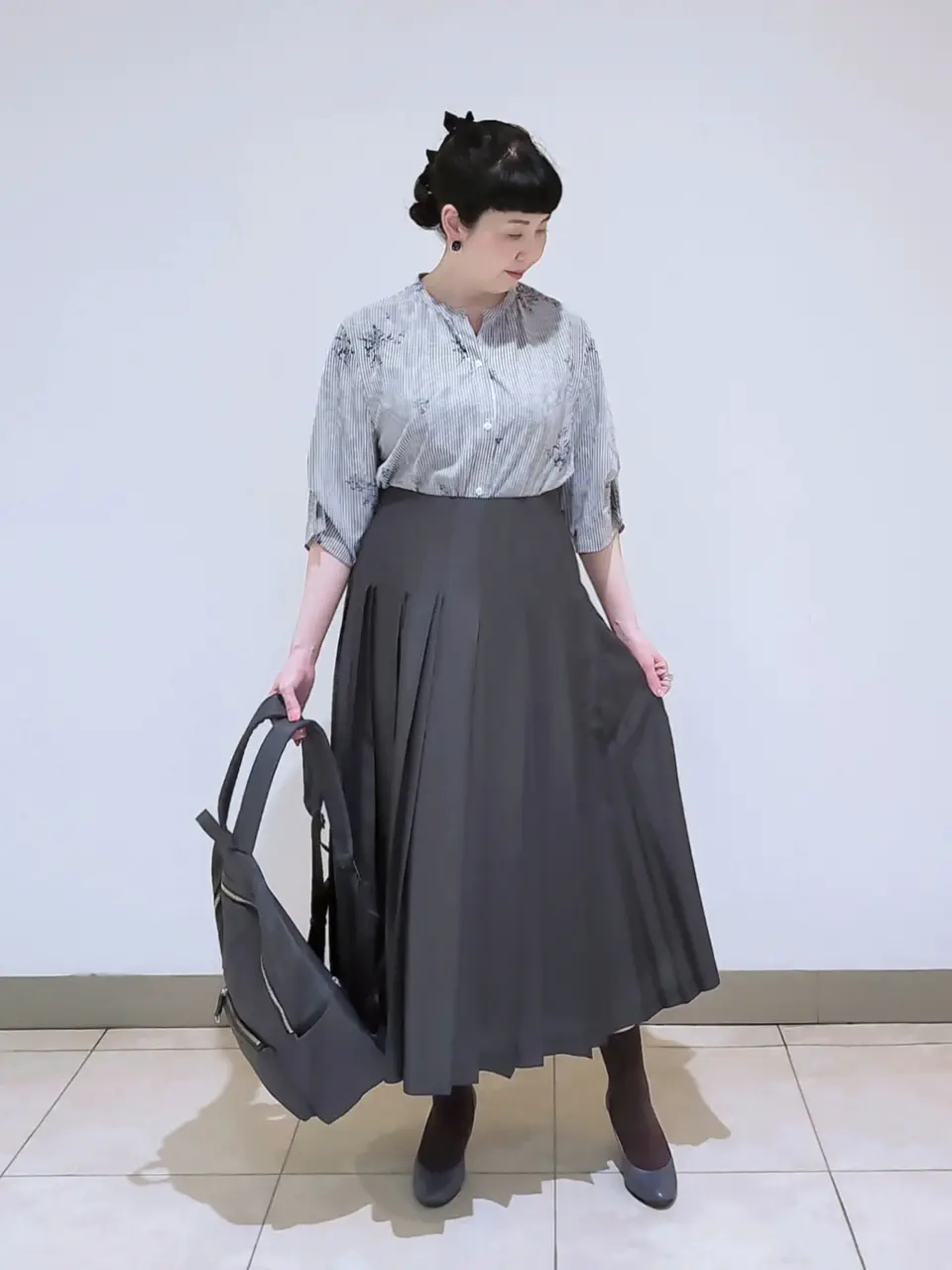 J.PRESS LADIES L スタッフ コーディネート画像