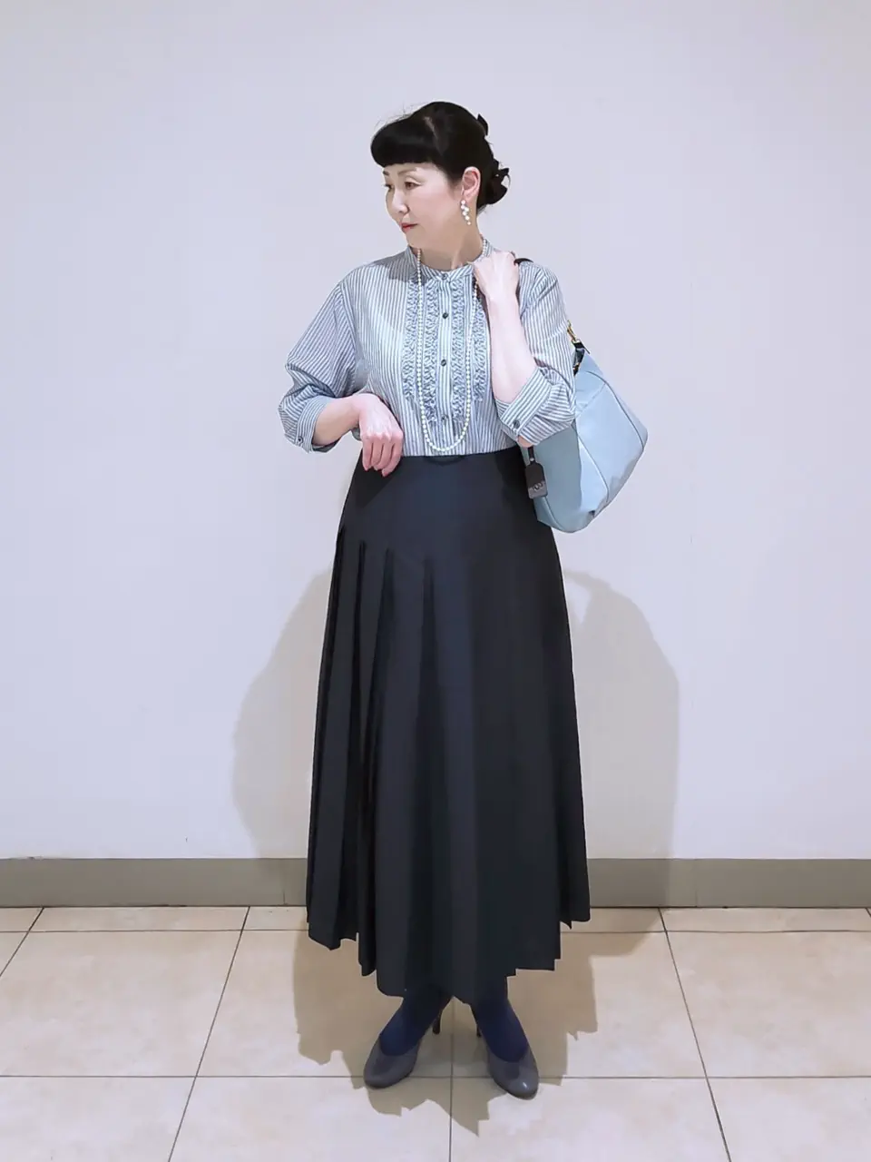 J.PRESS LADIES L スタッフ コーディネート画像