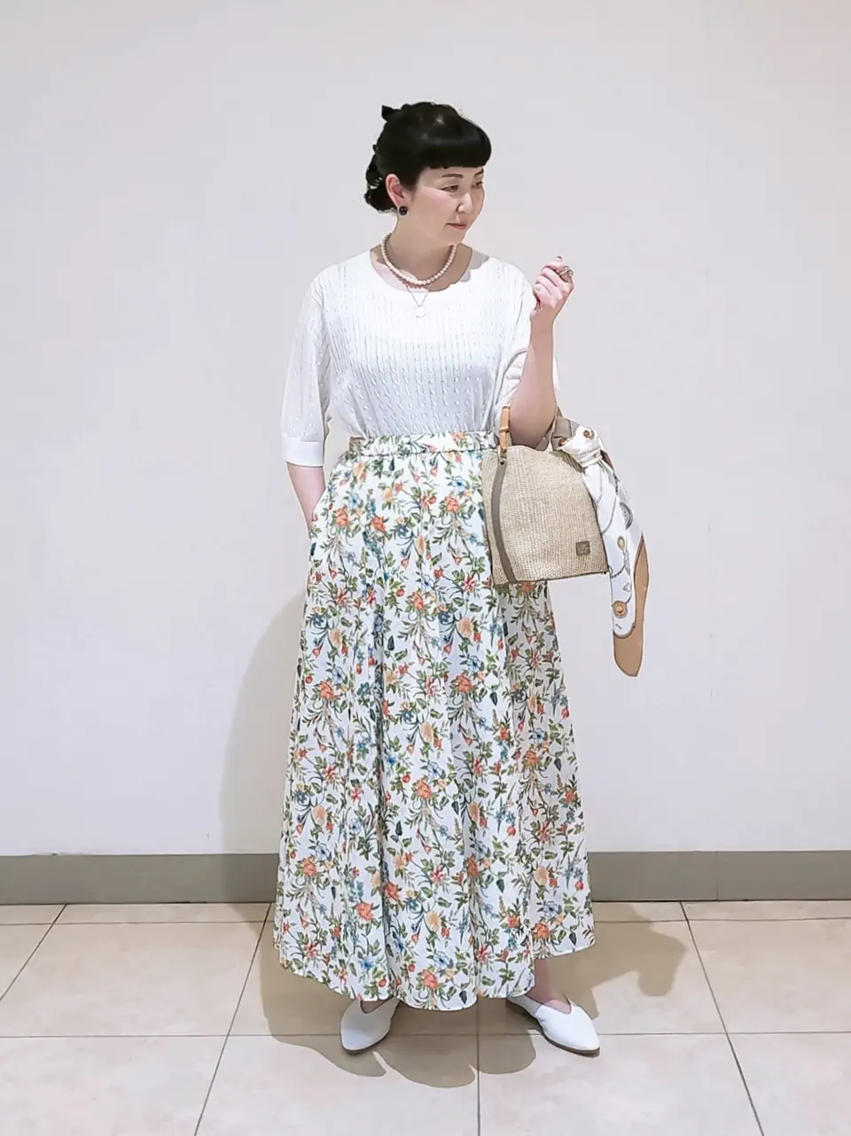 J.PRESS LADIES L スタッフ コーディネート画像