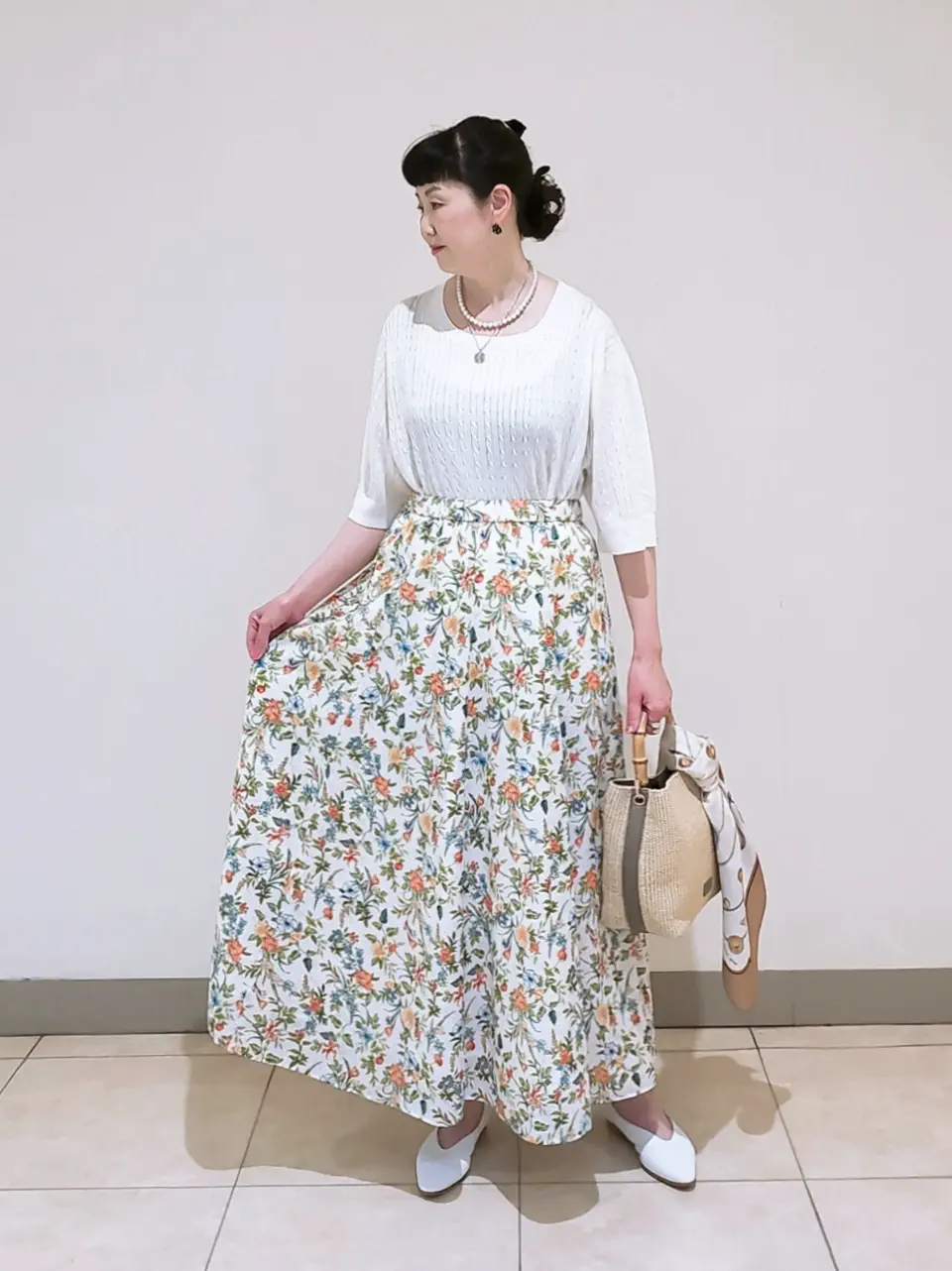 J.PRESS LADIES L スタッフ コーディネート画像