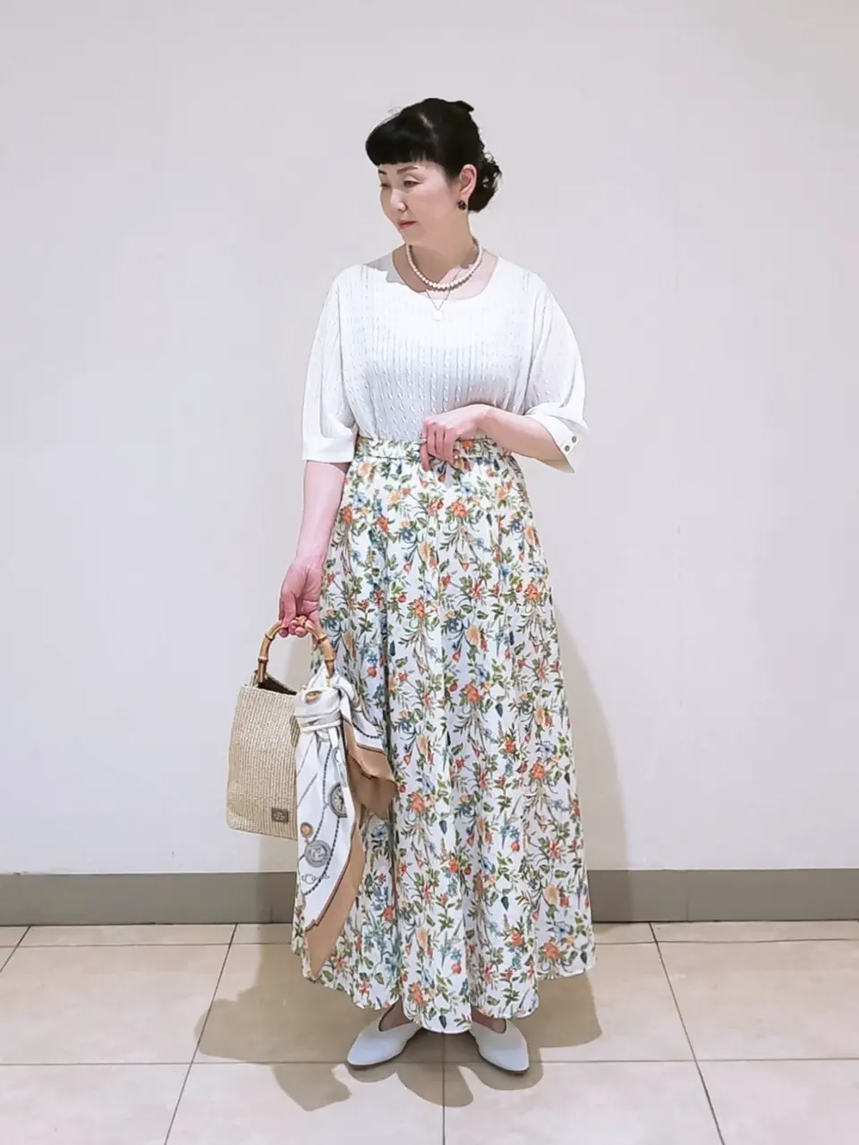 J.PRESS LADIES L スタッフ コーディネート画像