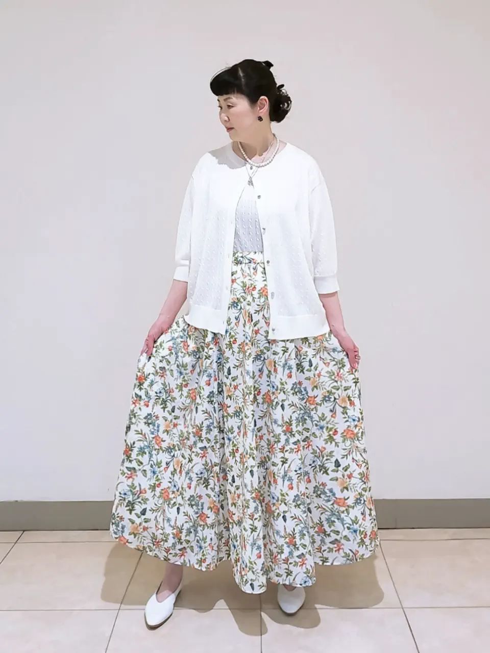 J.PRESS LADIES L スタッフ コーディネート画像