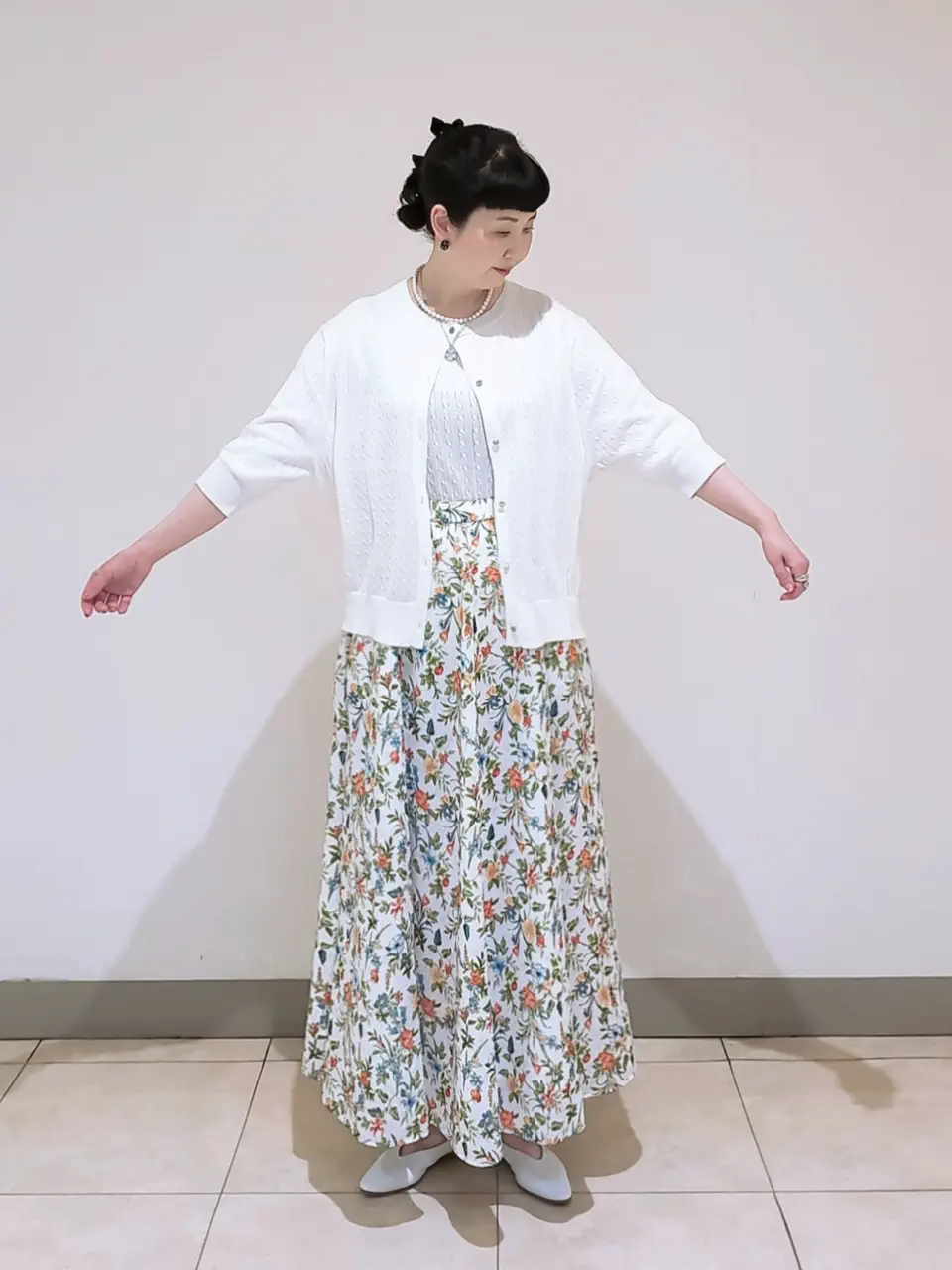 J.PRESS LADIES L スタッフ コーディネート画像