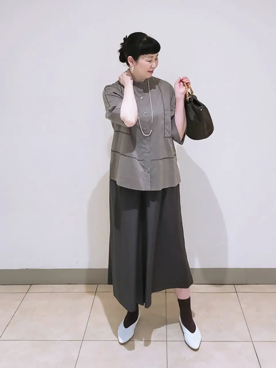 J.PRESS LADIES L スタッフ コーディネート画像