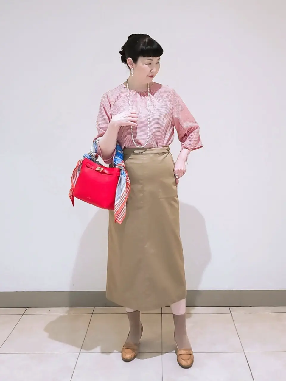 J.PRESS LADIES L スタッフ コーディネート画像