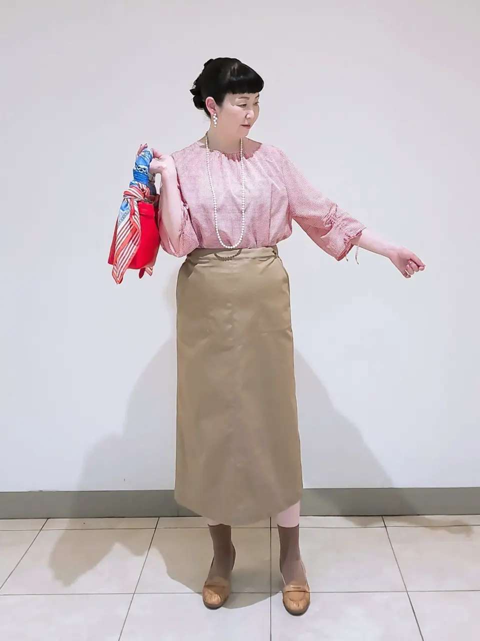 J.PRESS LADIES L スタッフ コーディネート画像