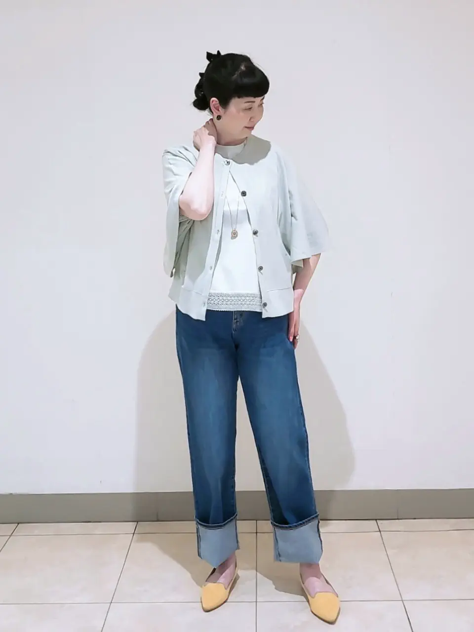 J.PRESS LADIES L スタッフ コーディネート画像