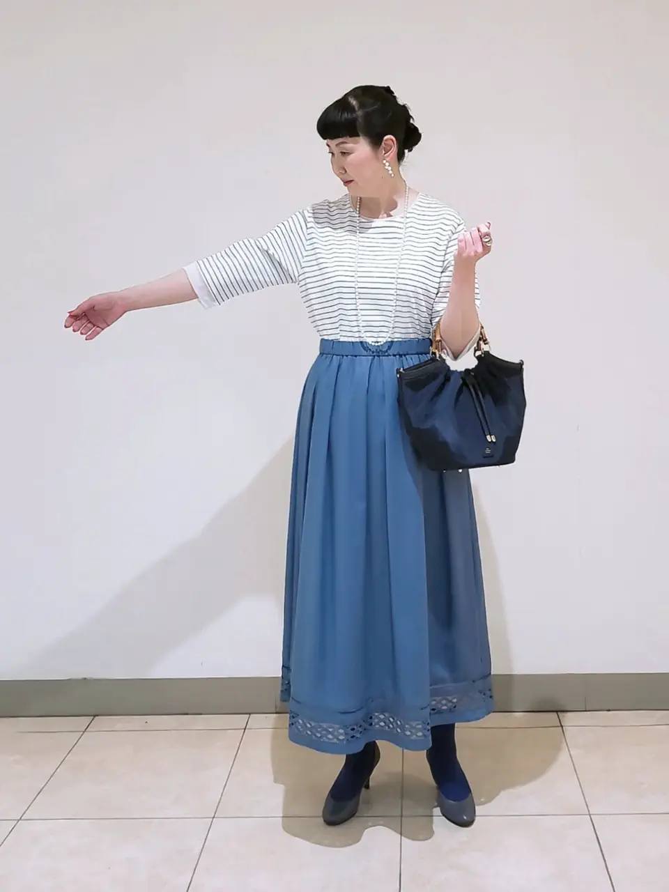 J.PRESS LADIES L スタッフ コーディネート画像