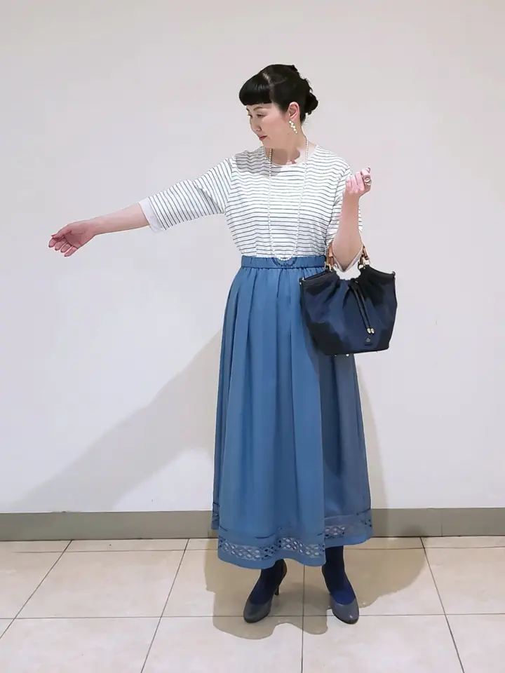 J.PRESS LADIES L スタッフ コーディネート画像