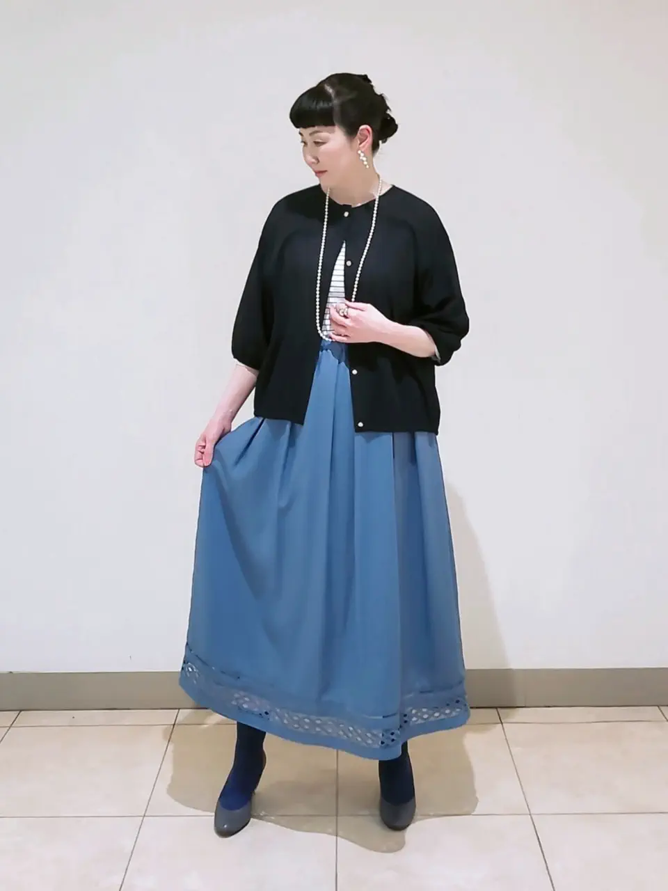 J.PRESS LADIES L スタッフ コーディネート画像