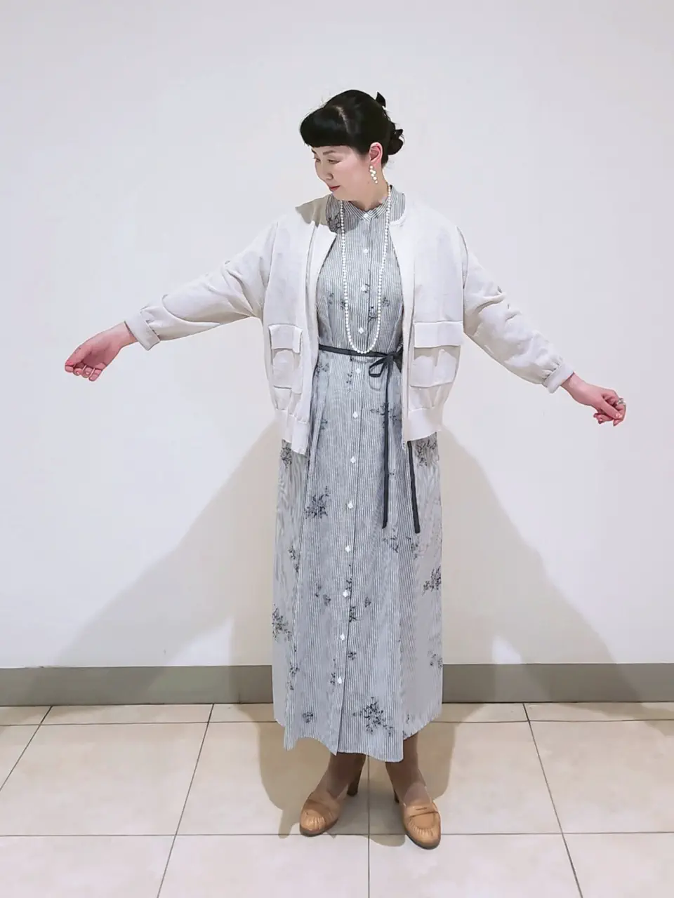 J.PRESS LADIES L スタッフ コーディネート画像