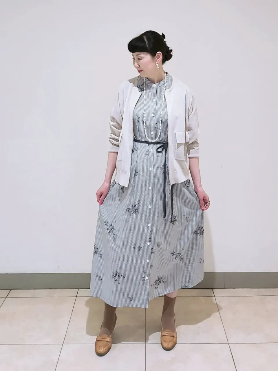 J.PRESS LADIES L スタッフ コーディネート画像