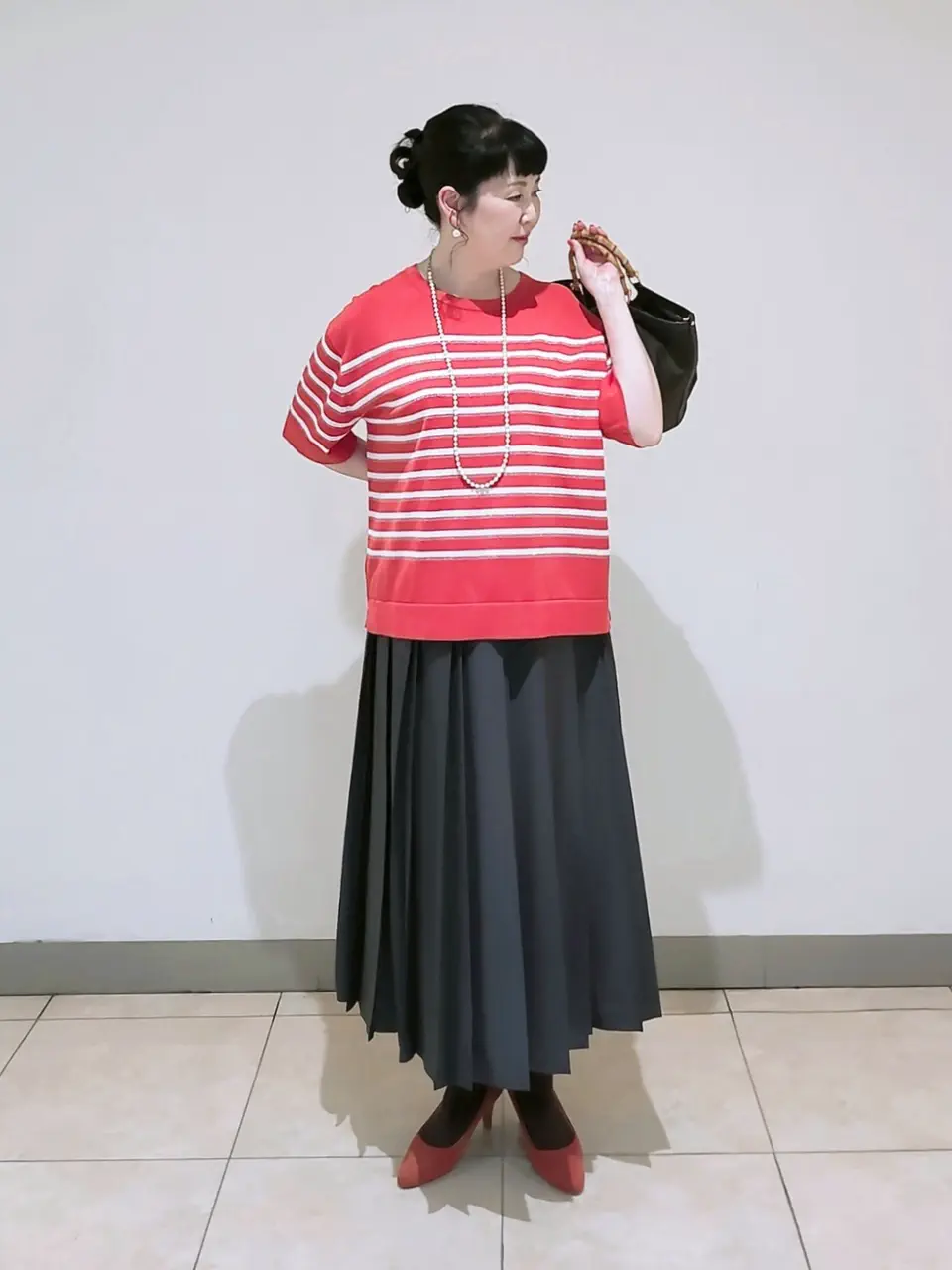 J.PRESS LADIES L スタッフ コーディネート画像