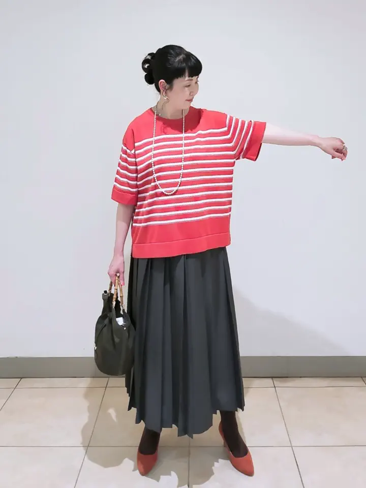 J.PRESS LADIES L スタッフ コーディネート画像