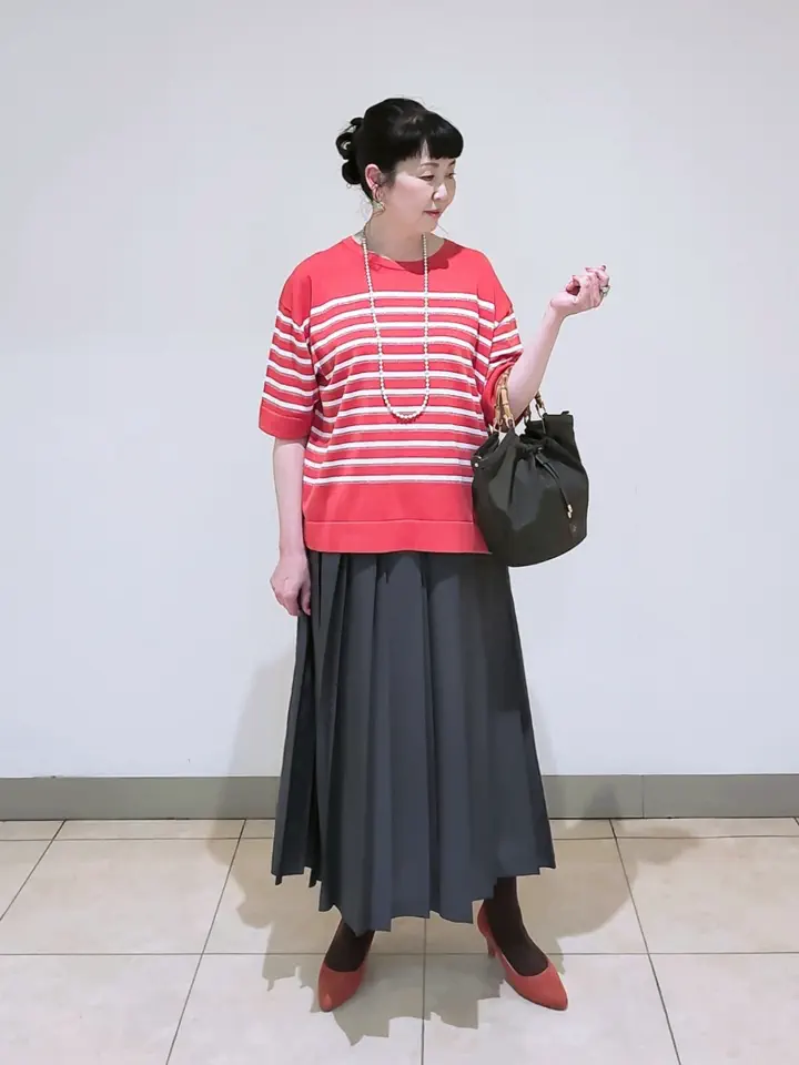 J.PRESS LADIES L スタッフ コーディネート画像