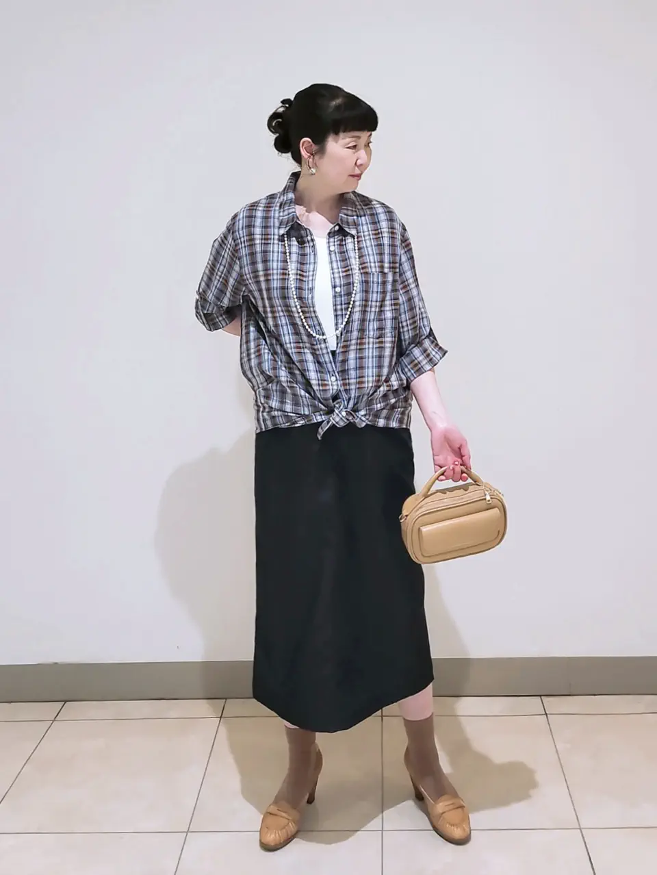 J.PRESS LADIES L スタッフ コーディネート画像