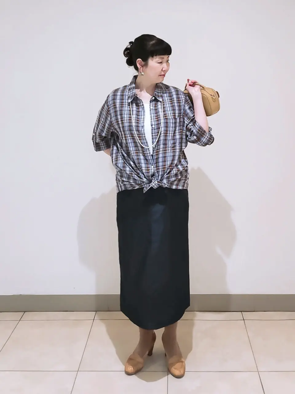 J.PRESS LADIES L スタッフ コーディネート画像