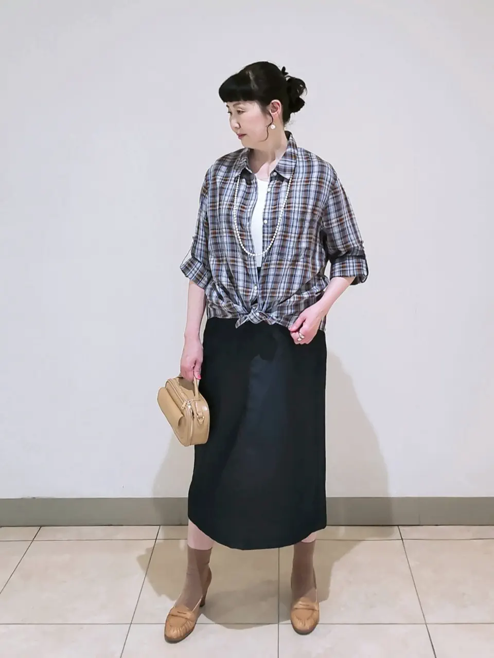 J.PRESS LADIES L スタッフ コーディネート画像