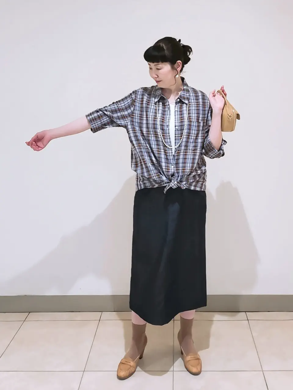 J.PRESS LADIES L スタッフ コーディネート画像