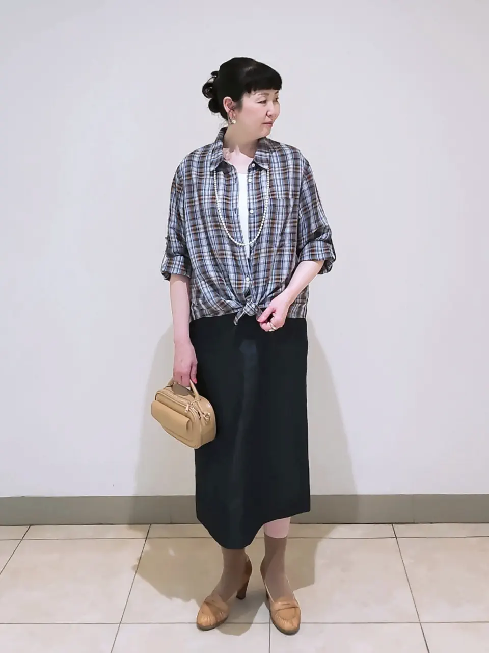J.PRESS LADIES L スタッフ コーディネート画像