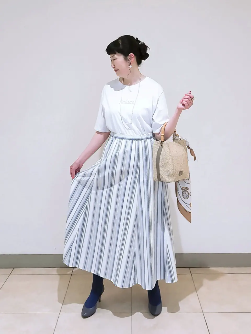 J.PRESS LADIES L スタッフ コーディネート画像