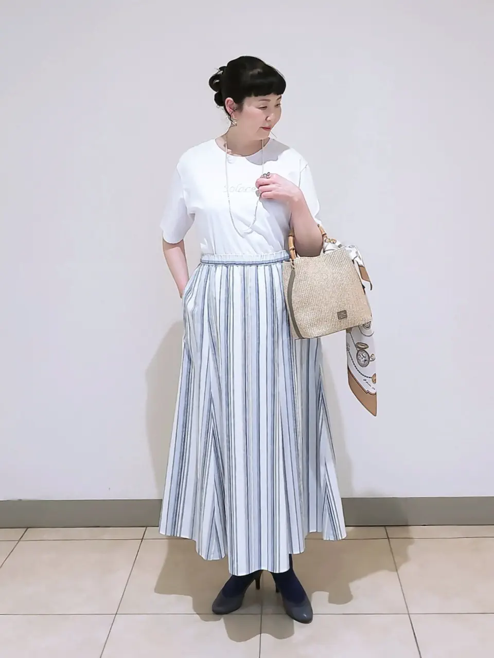 J.PRESS LADIES L スタッフ コーディネート画像