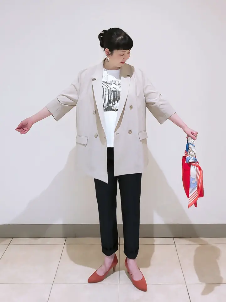 J.PRESS LADIES L スタッフ コーディネート画像