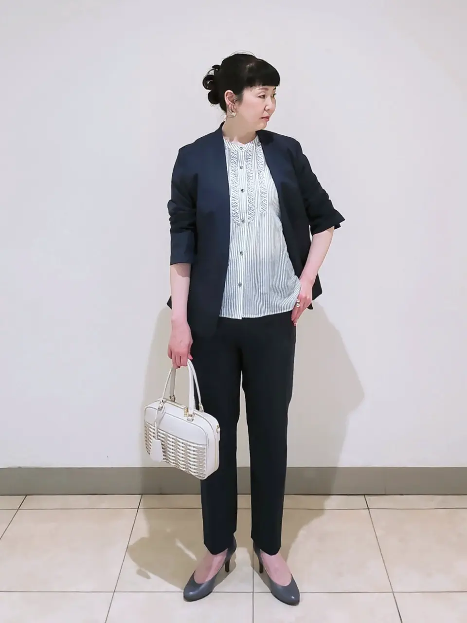 J.PRESS LADIES L スタッフ コーディネート画像